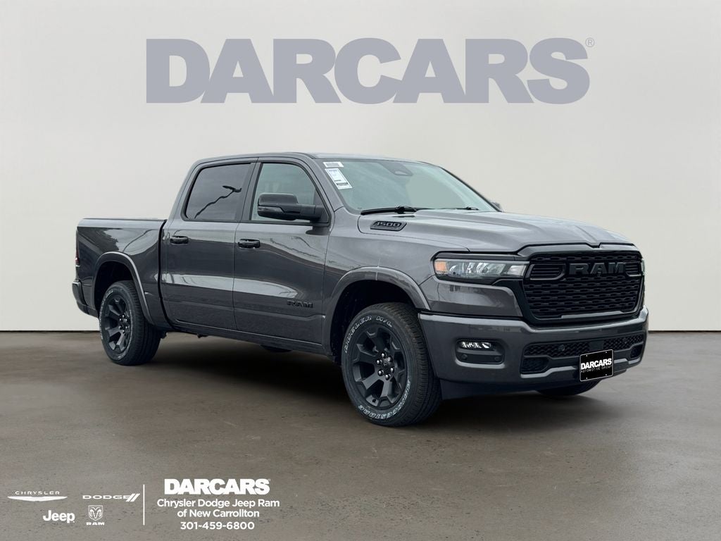 2026 RAM 1500 Big Horn/Lone Star in Granite Crystal Metallic Clear-Coat Exterior Paint — front three-quarter view