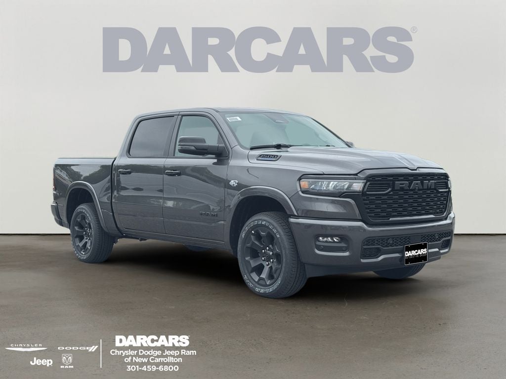 2026 RAM 1500 Big Horn/Lone Star in Granite Crystal Metallic Clear-Coat Exterior Paint — front three-quarter view