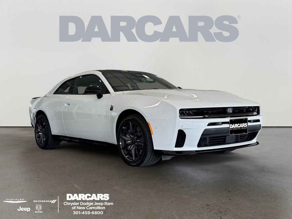 2026 Dodge Charger Scat Pack in White Knuckle Exterior Paint — front three-quarter view