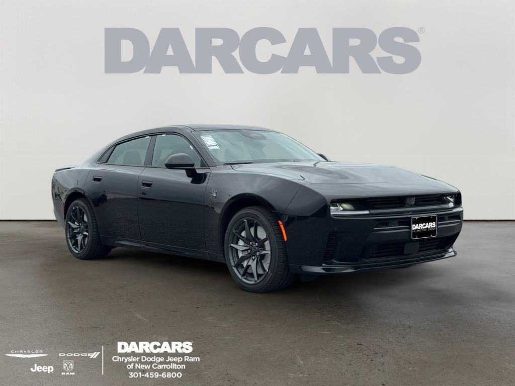 2026 Dodge Charger Scat Pack in Diamond Black Crystal Pearlcoat — front three-quarter view