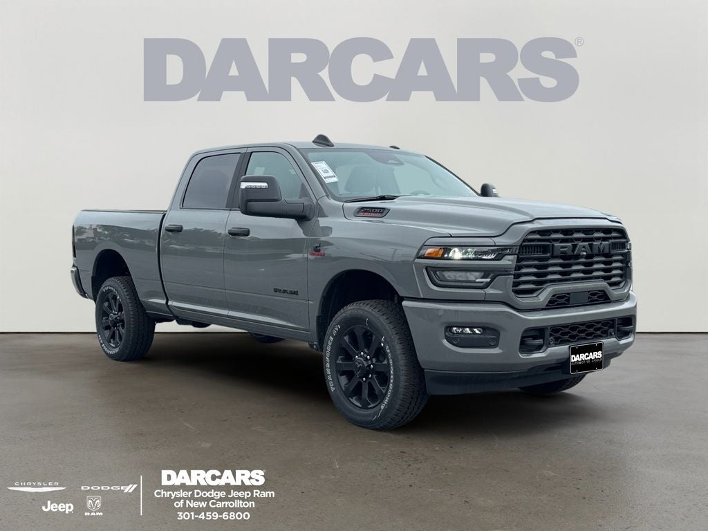 2026 RAM 2500 Big Horn Night Edition in Ceramic Gray Clear-Coat Exterior Paint — front three-quarter view
