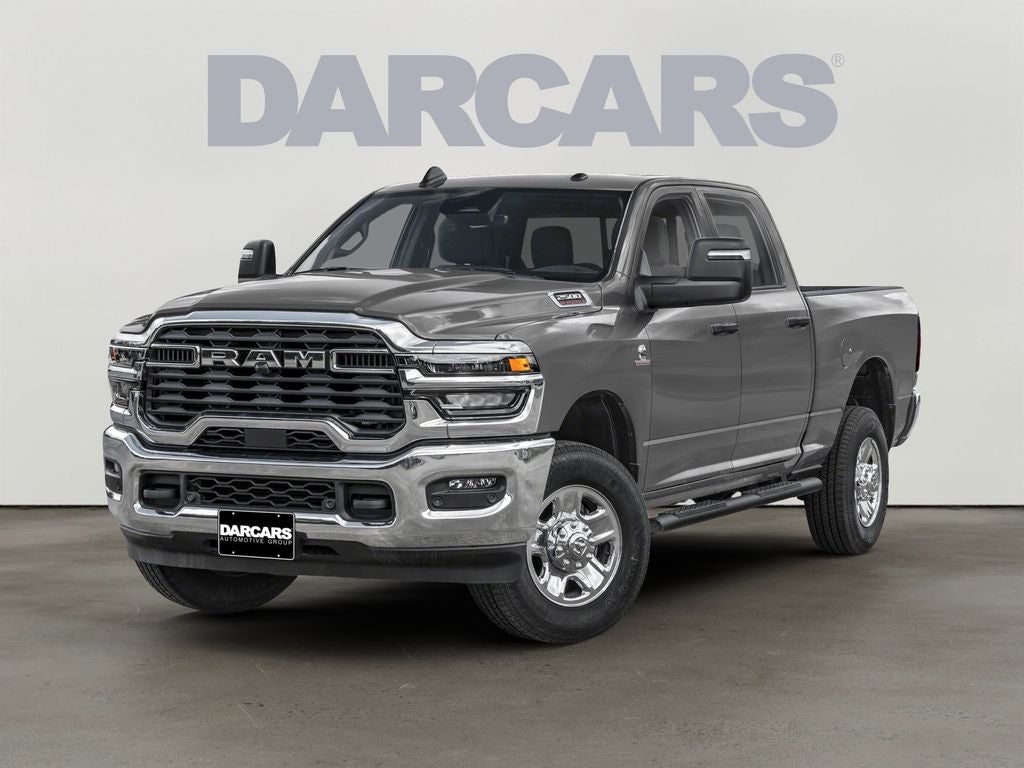 2026 RAM 2500 Tradesman in Ceramic Gray Clear-Coat Exterior Paint — front three-quarter view
